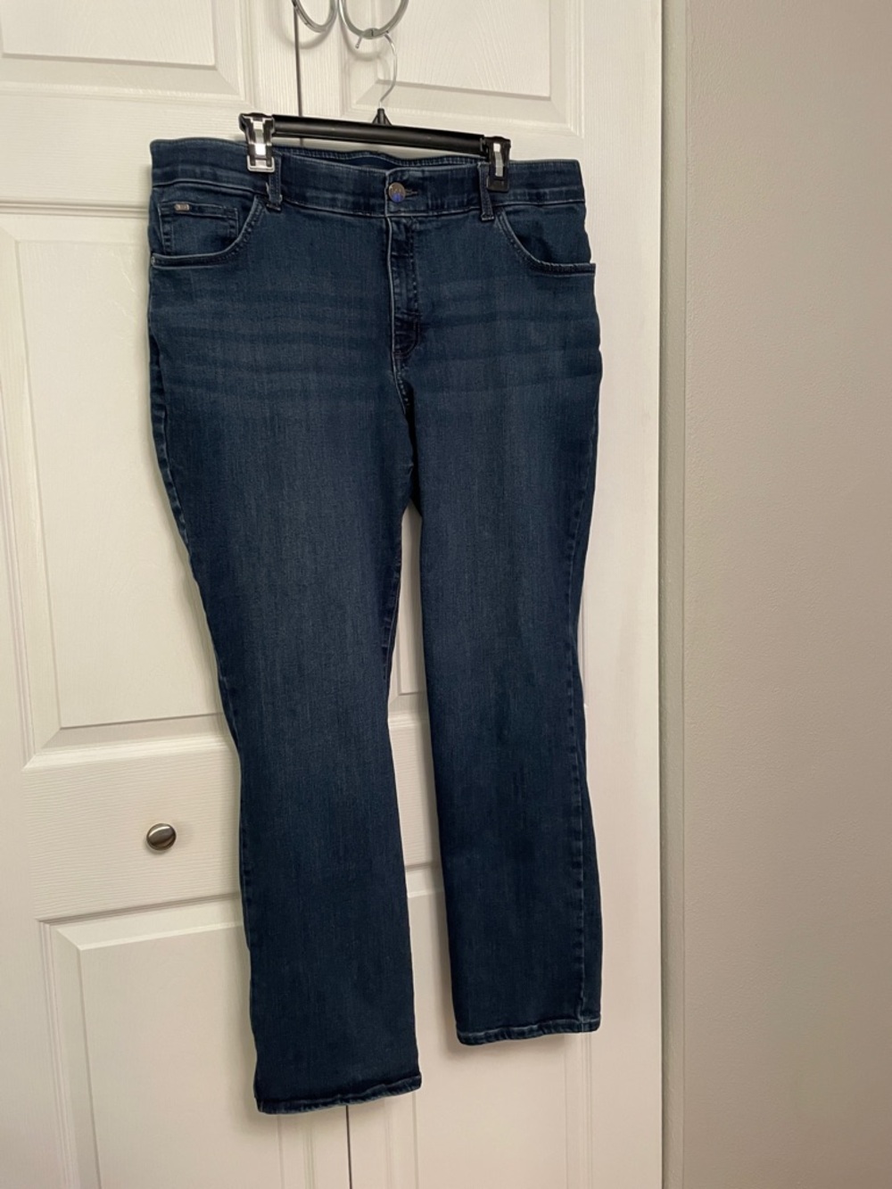 Lee Plus Blue Jeans Regular Fit Straight Leg Mid Rise with Flex Motion Size 18